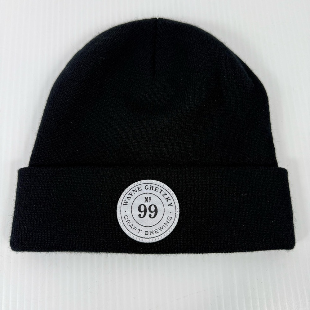 Wayne Gretzky No 99 Craft Brewing Black Hat White Logo Toque Winter Beanie OS